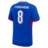 Camisolas França Tchouameni 8 Euro 2024 1º Equipamento Principal Manga Curta